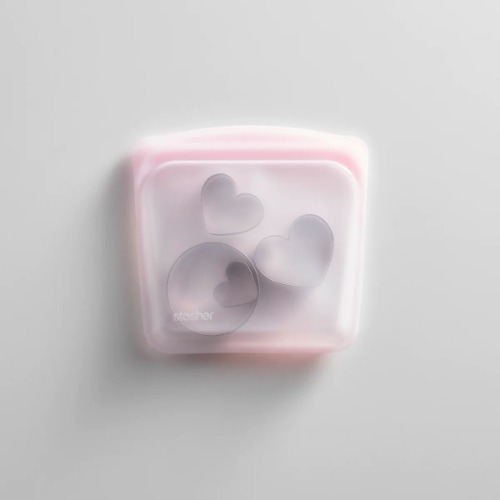 [스타셔] 샌드위치 투명파우치 레인보우 핑크